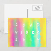 Alleen goede steekproeven, positieve inspringing briefkaart (Voorkant / Achterkant)