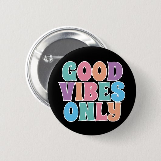 Alleen goede steekproeven ronde button 5,7 cm (Voorkant /achterkant)