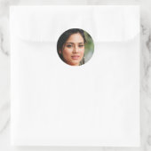 Alleen goede steekproeven ronde sticker (Tas)