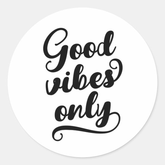 Alleen goede steekproeven ronde sticker (Voorkant)