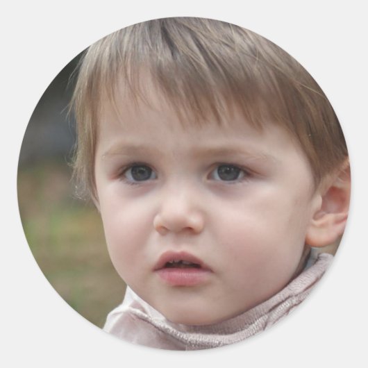 Alleen goede steekproeven ronde sticker (Voorkant)