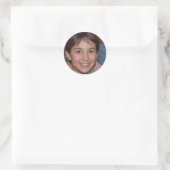 Alleen goede steekproeven ronde sticker (Tas)