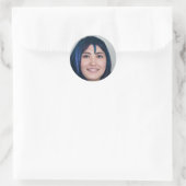 Alleen goede steekproeven ronde sticker (Tas)