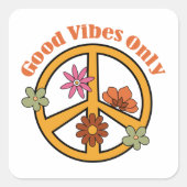 Alleen goede steekproeven vierkante sticker (Voorkant)