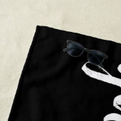 Alleen goede steekproeven | Zwart-wit Strandlaken (In situ)