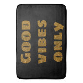 Alleen goede steekproeven | Zwarte en Golden Glitt Badmat (Voorkant Verticaal)