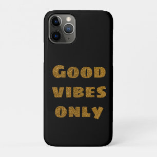 Alleen goede steekproeven Zwarte en Golden Glitt Case-Mate iPhone Case