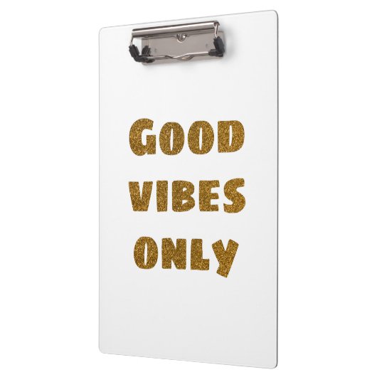 Alleen goede steekproeven | Zwarte en Golden Glitt Klembord (Links)