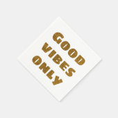 Alleen goede steekproeven | Zwarte en Golden Glitt Servet (Hoek)