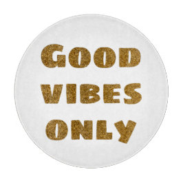 Alleen goede steekproeven | Zwarte en Golden Glitt Snijplank