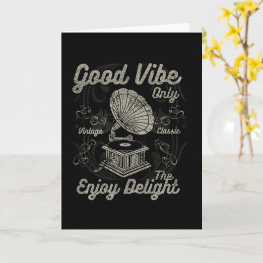 Alleen goede Vibe Kaart (Gele Bloem)