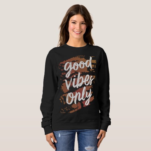 alleen goede viben trui (Voorkant volledig)