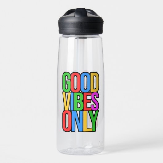 Alleen goede vibes-45365 waterfles (Voorkant)