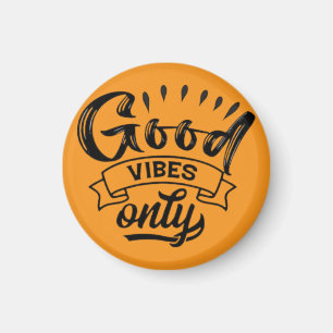 Alleen Goede Vibes Borsteltypografie Magneet