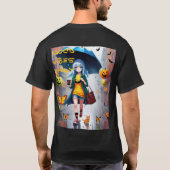 Alleen goede vibes: Cat in the Rain Graphic T-Shir T-shirt (Achterkant)