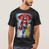 Alleen goede vibes: Cat in the Rain Graphic T-Shir T-shirt (Voorkant)