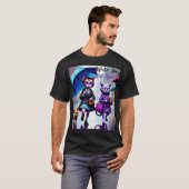 Alleen goede vibes: Cat in the Rain Graphic T-Shir T-shirt (Voorkant volledig)