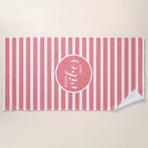 Alleen goede vibes | Coral White Stripe Schattige