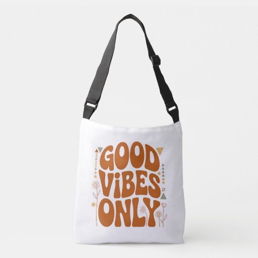 Alleen Goede Vibes Crossbody Tas (Voorkant)