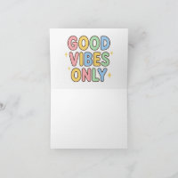 Alleen Goede Vibes Cute Pastelkleurig Ontwerp