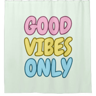 Alleen Goede Vibes Douchegordijn 