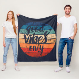 Alleen Goede Vibes Fleece Deken