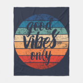 Alleen Goede Vibes Fleece Deken (Voorkant)