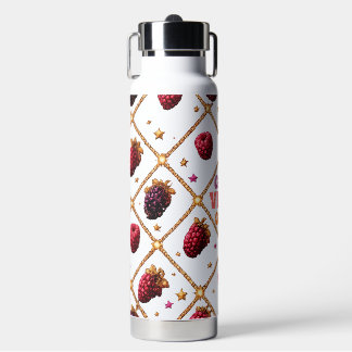 Alleen Goede Vibes Frambozen & Braambessen Patroon Waterfles