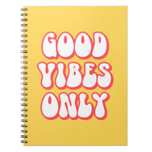 Alleen Goede Vibes (Gele Toon) Notitieboek