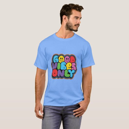ALLEEN GOEDE VIBES | Goede Vibes Quote T-shirt (Voorkant volledig)