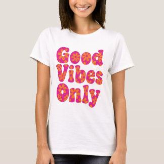 Alleen goede vibes – Groovy 70s Floral Retro T-shi T-shirt