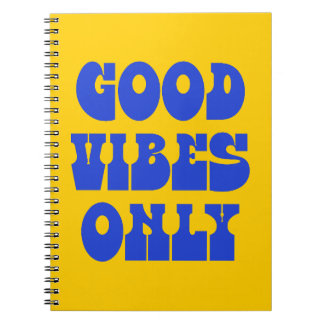 Alleen Goede Vibes Groovy Typografie Notitieboek
