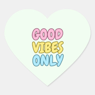 Alleen Goede Vibes Hart Sticker