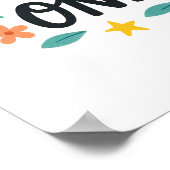 Alleen goede vibes - heldere en zonnige afdrukbare poster (Hoek)