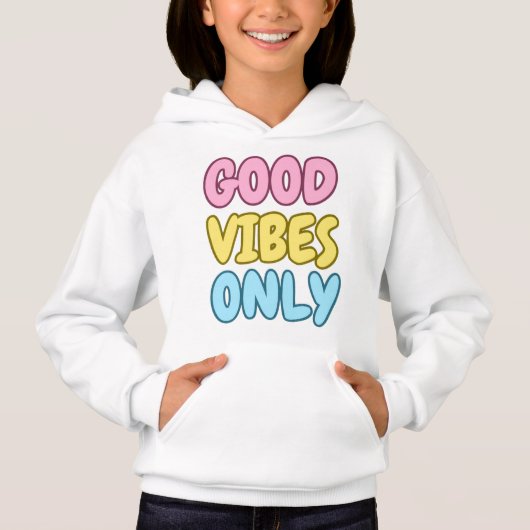 Alleen Goede Vibes Kids Pullover Hoodie (Voorkant)