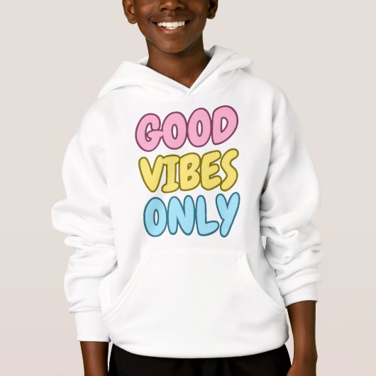 Alleen Goede Vibes Kids Pullover Hoodie (Voorkant)