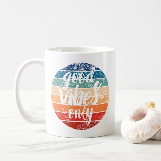 Alleen Goede Vibes Koffiemok (Met donut)