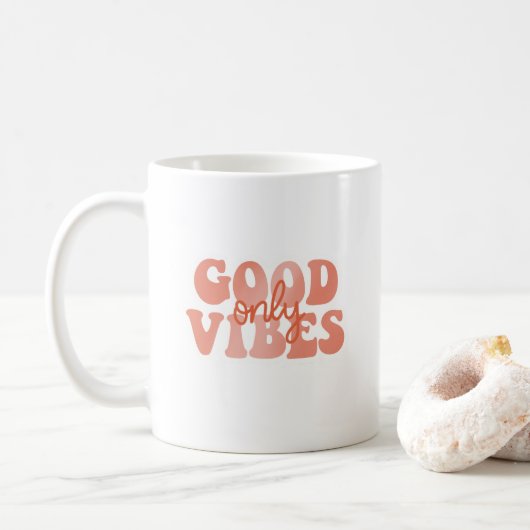 Alleen Goede Vibes Koffiemok (Met donut)