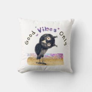 Alleen Goede Vibes met Curious Owl Kussen