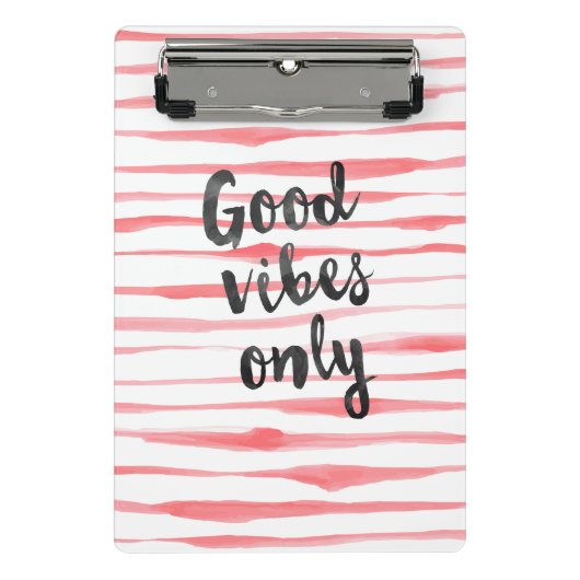 Alleen goede vibes mini klembord (Voorkant)