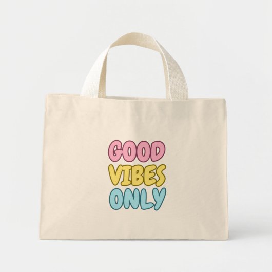 Alleen Goede Vibes Mini Tote Bag (Voorkant)