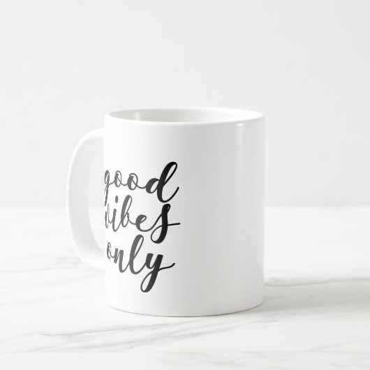 Alleen goede vibes mok (Voorkant links)