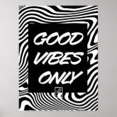 Alleen goede vibes. Muurkunst. Poster (Voorkant)