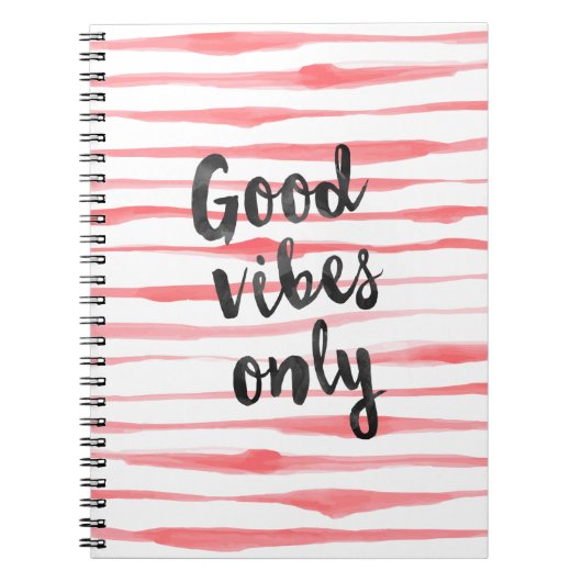 Alleen goede vibes notitieboek (Voorkant)