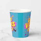 Alleen goede vibes - positieve partij papieren bek papieren bekers (Links)