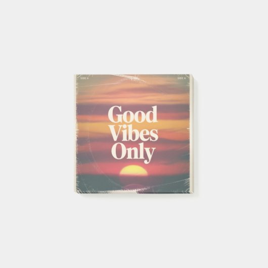Alleen Goede Vibes Post-it® Notes (Voorkant)