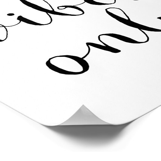 Alleen goede vibes poster (Hoek)