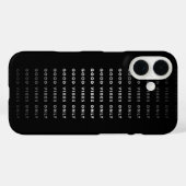 Alleen goede Vibes Quote | Zwart-wit Case-Mate iPhone Case (Achterkant (horizontaal))
