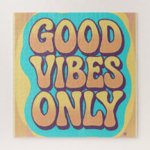 Alleen goede vibes retro groovy stijl