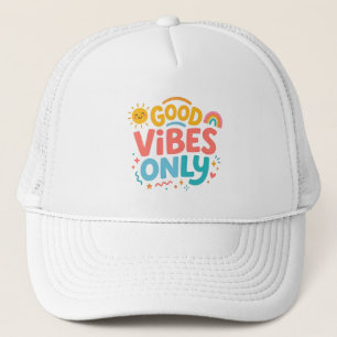 Alleen goede vibes Retro Truckerhoed  Trucker Pet